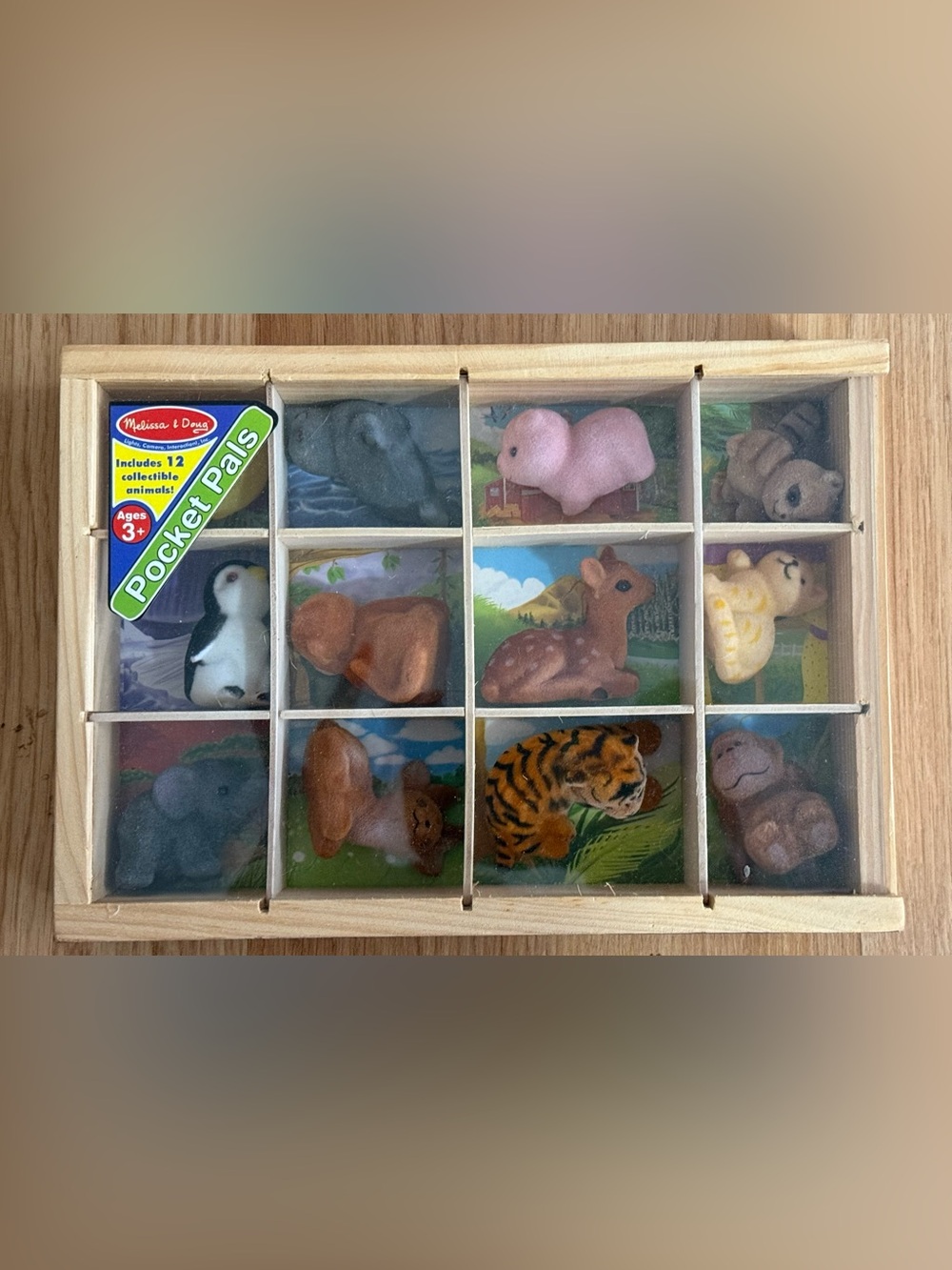 Melissa & Doug Flocked Forest Animal Pocket Pals